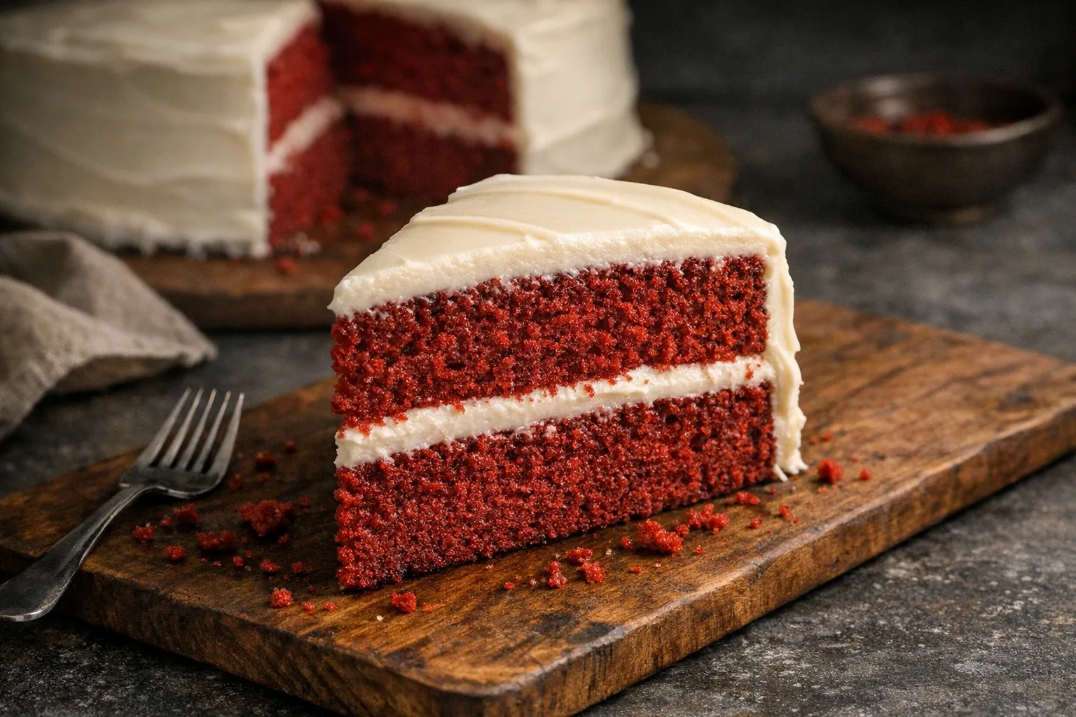 Classic American Red Velvet Cake