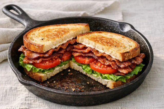 Easy Classic BLT Sandwich with Crispy Bacon and Fresh Lettuce