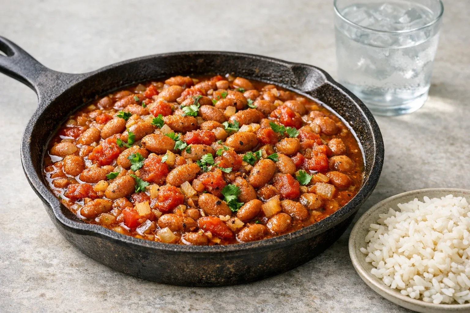 Slow Cooker Southern-Style Pinto Bean Stew with Tomato and Garlic