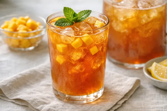 Chilled Mango Iced Tea