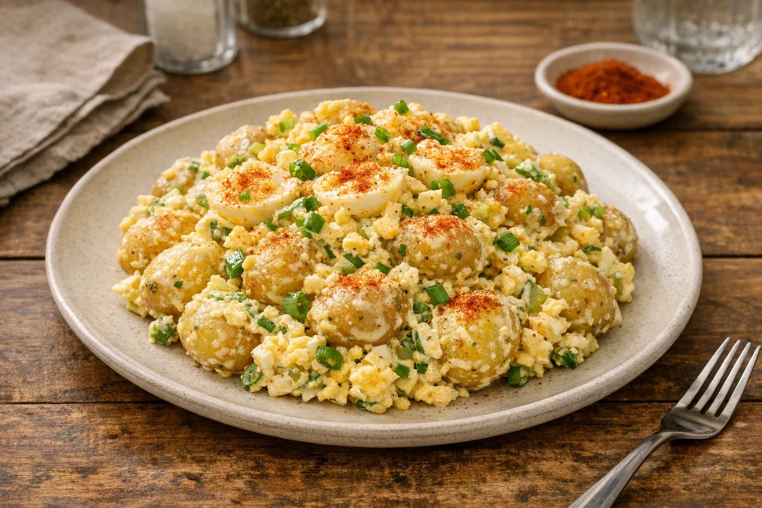 Southern Style Deviled Egg Potato Salad