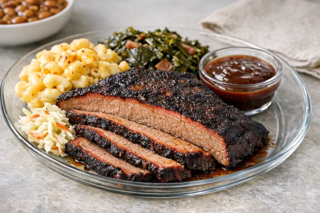 Southern-Style Smoky Grilled Beef Brisket with Spicy Rub